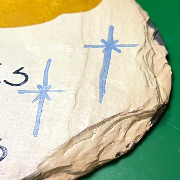 VTG Plain Jane Slate Sign Snowflakes Angel Kisses Handcrafted New Orleans Art - Picture 8 of 8